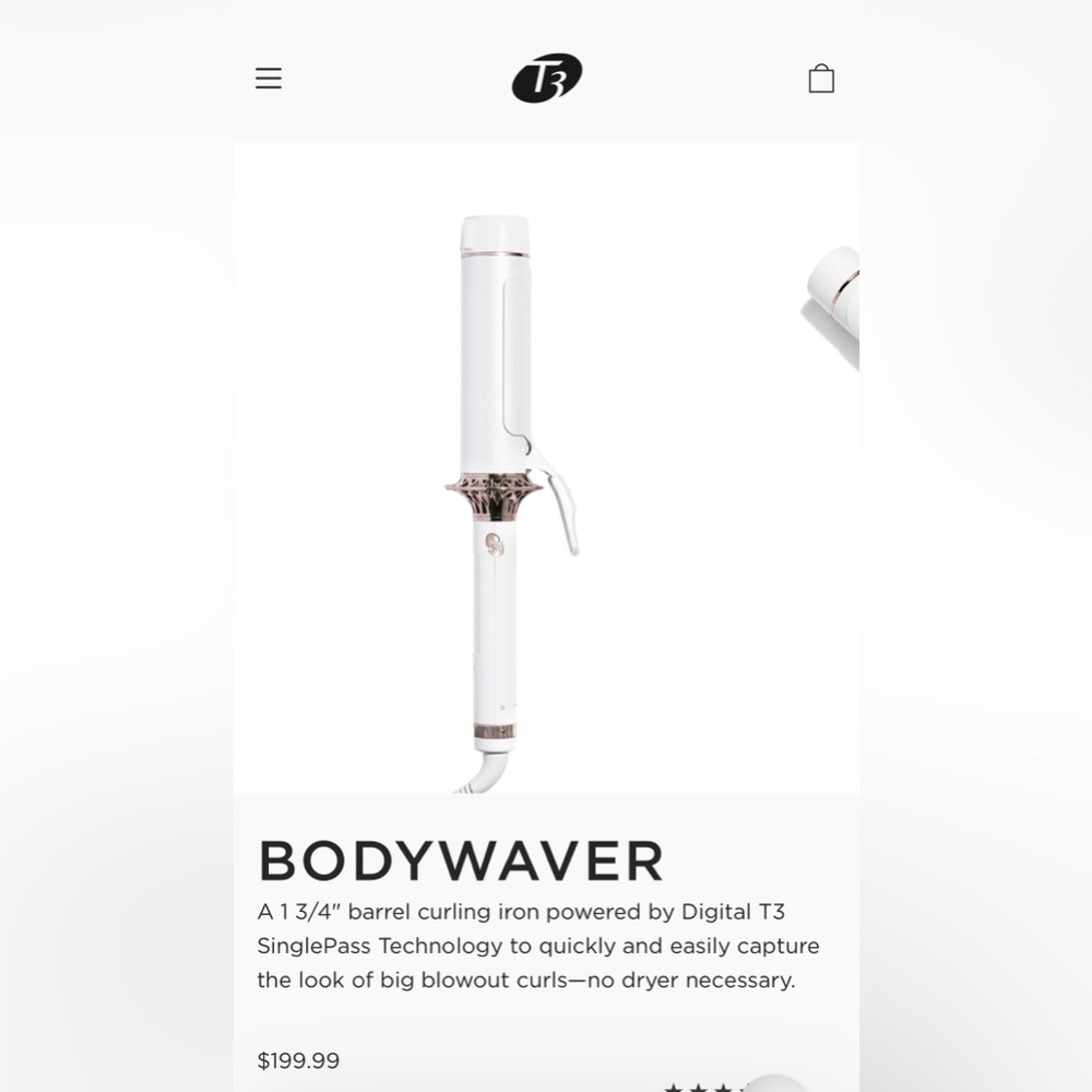 T3 curling iron